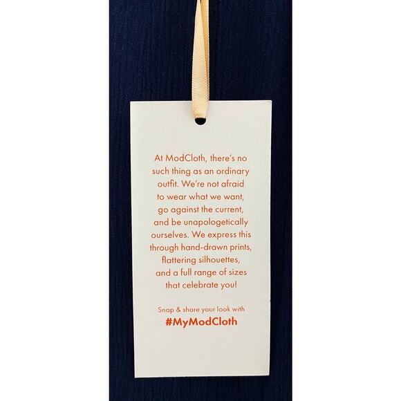 ModCloth Women's Yes to Festive Maxi Summer Dress Gauzy Tiered Ricrac Detail NWT - Picture 7 of 10